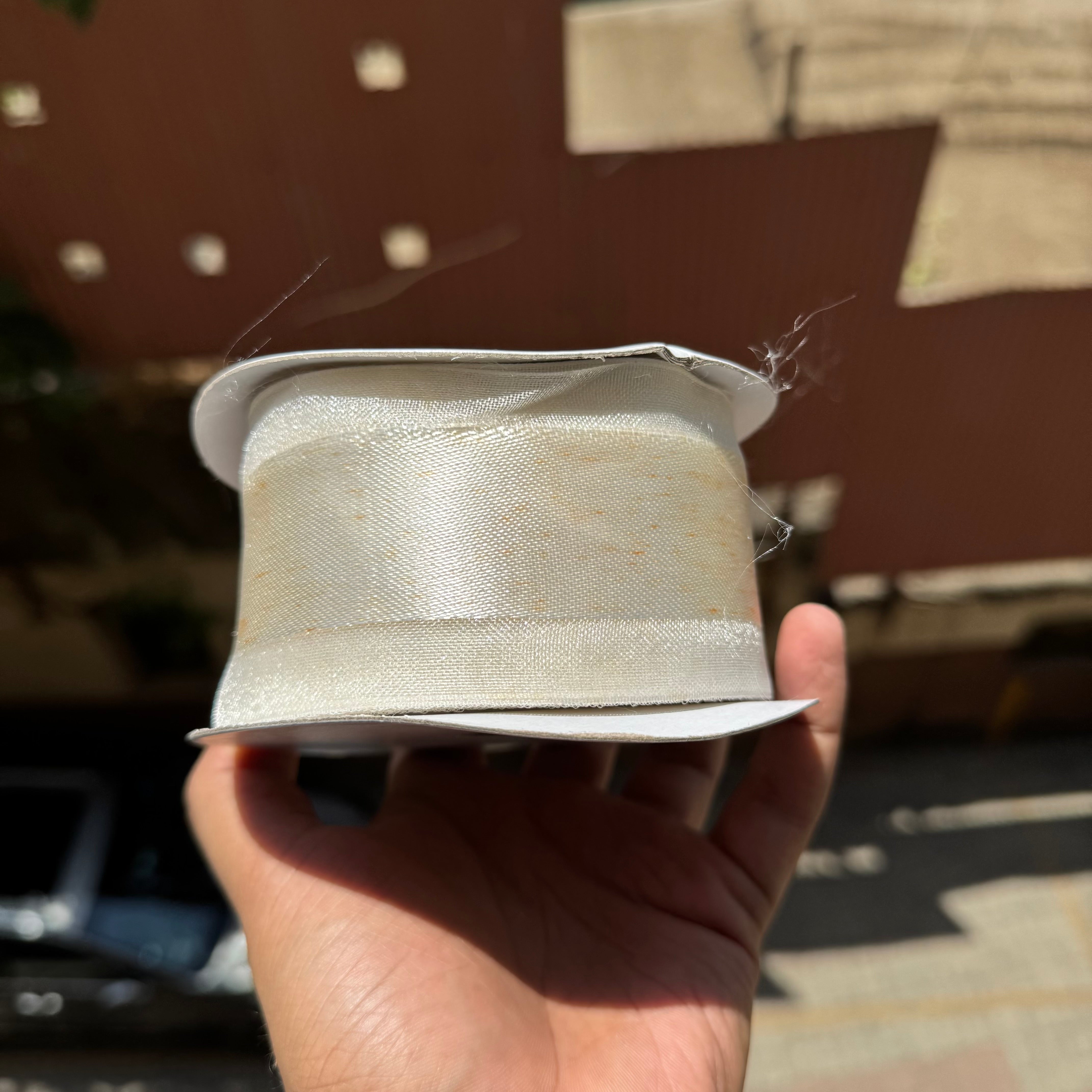 Premium Dual Ribbon Off White