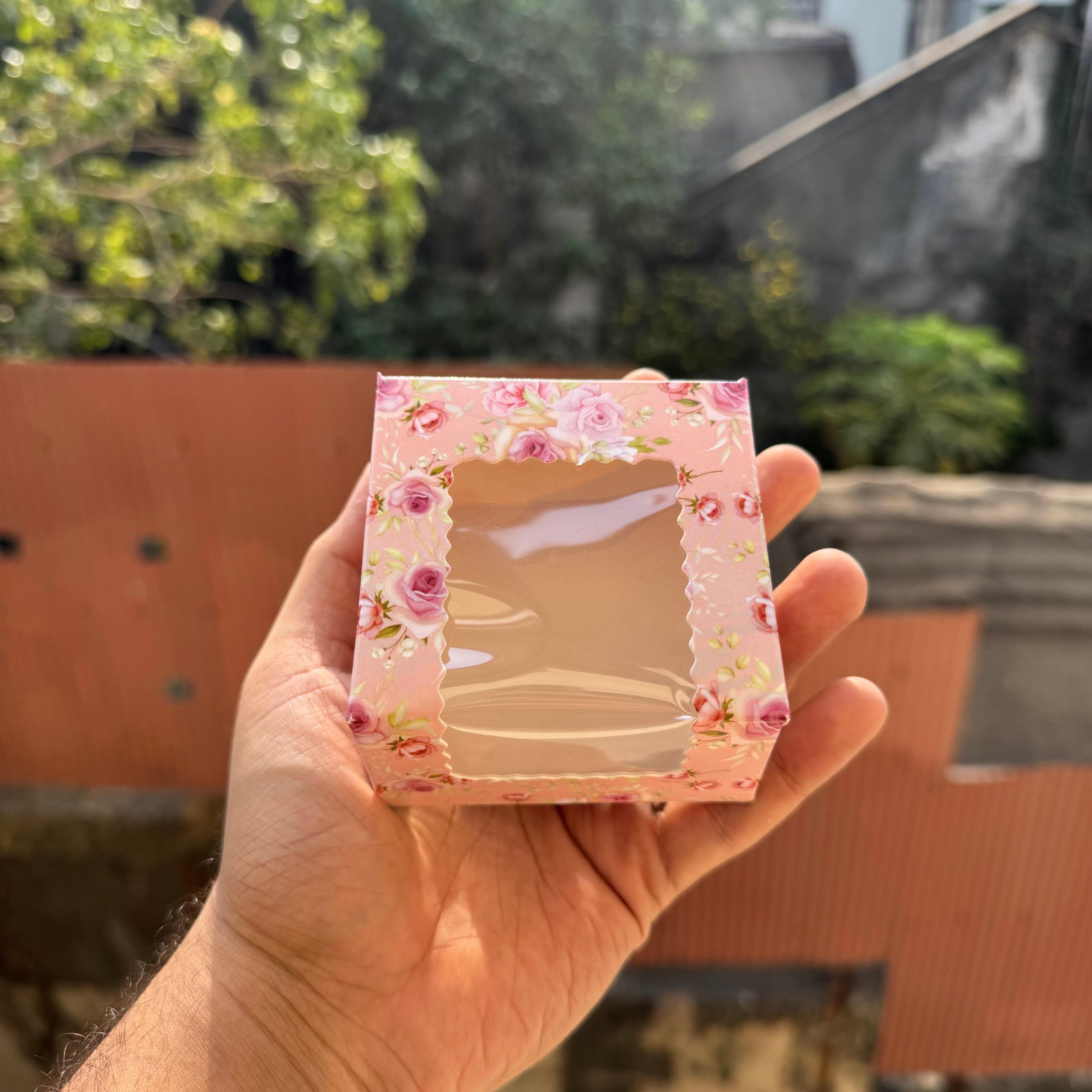 Floral Single Brownie Box (10pc) • Pink Bloom