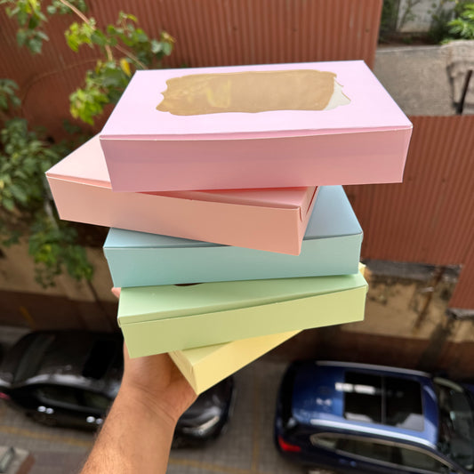 Pastel Sky Blue 6 Brownie Box (10pc)