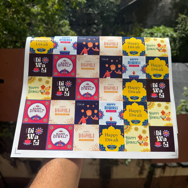 Diwali Sticker Sheet Square