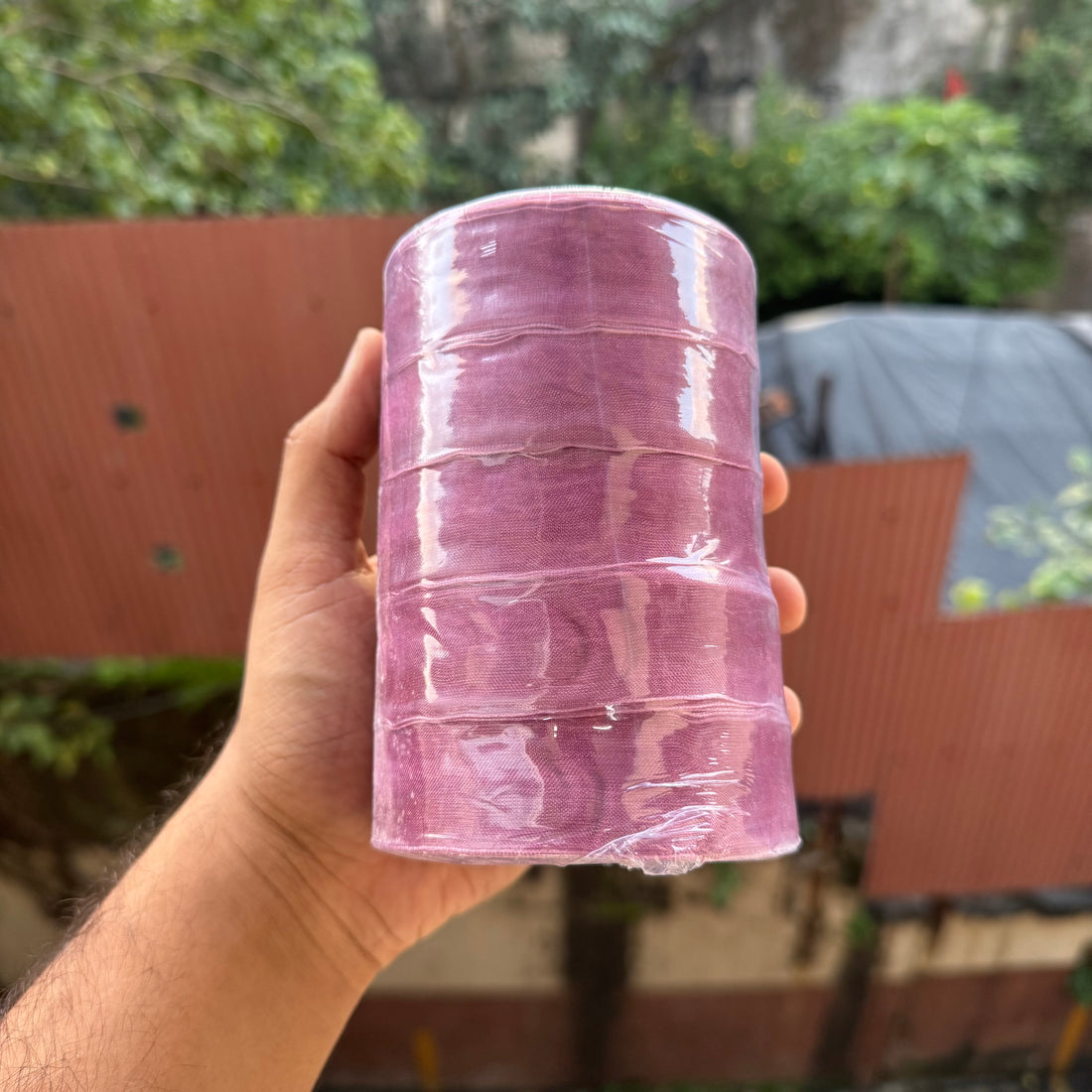 Sheer Organza Ribbon Roll (5 rolls) | Mauve