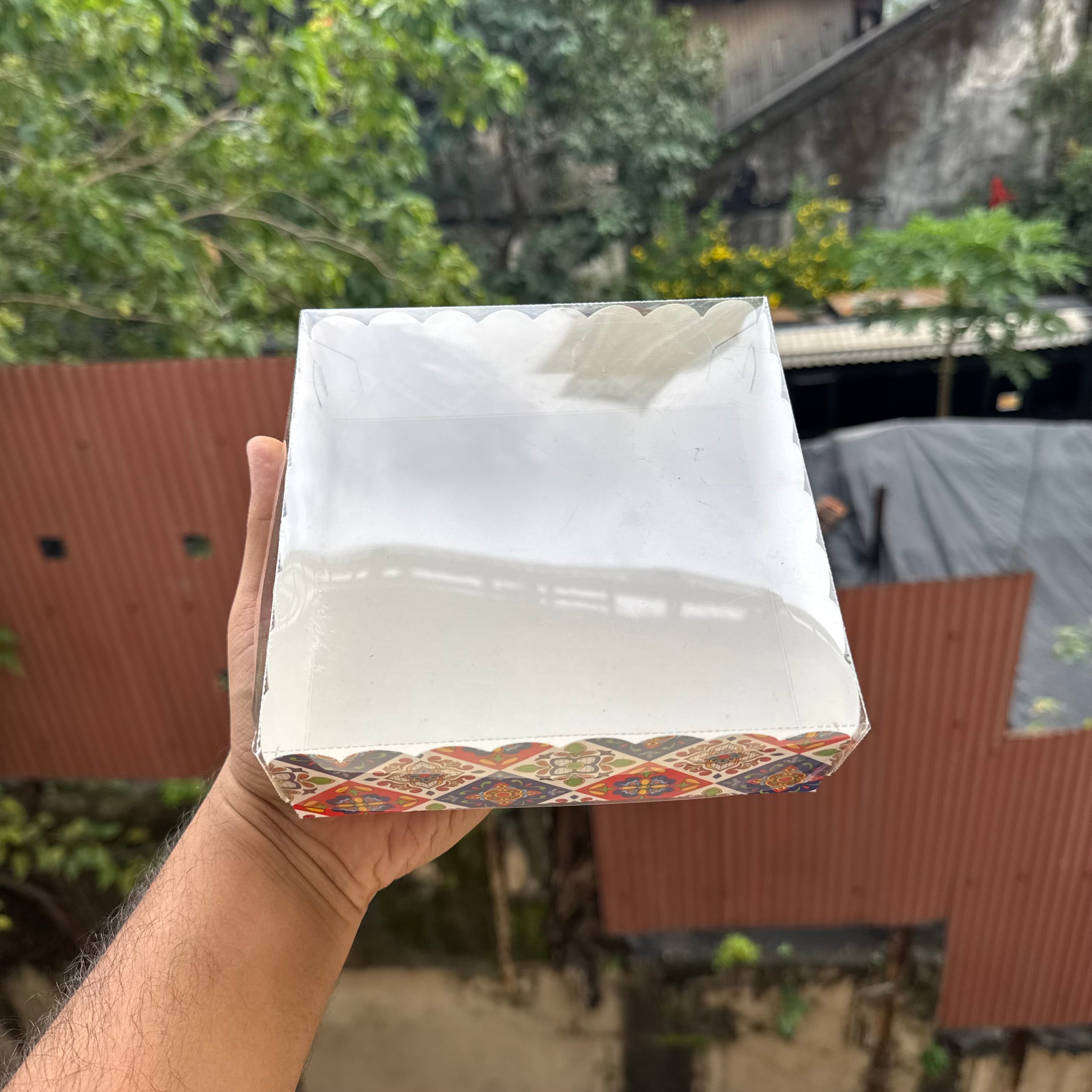 Diwali Frill Four Brownie | Donut Box (10pc) ~ Utsav Collection