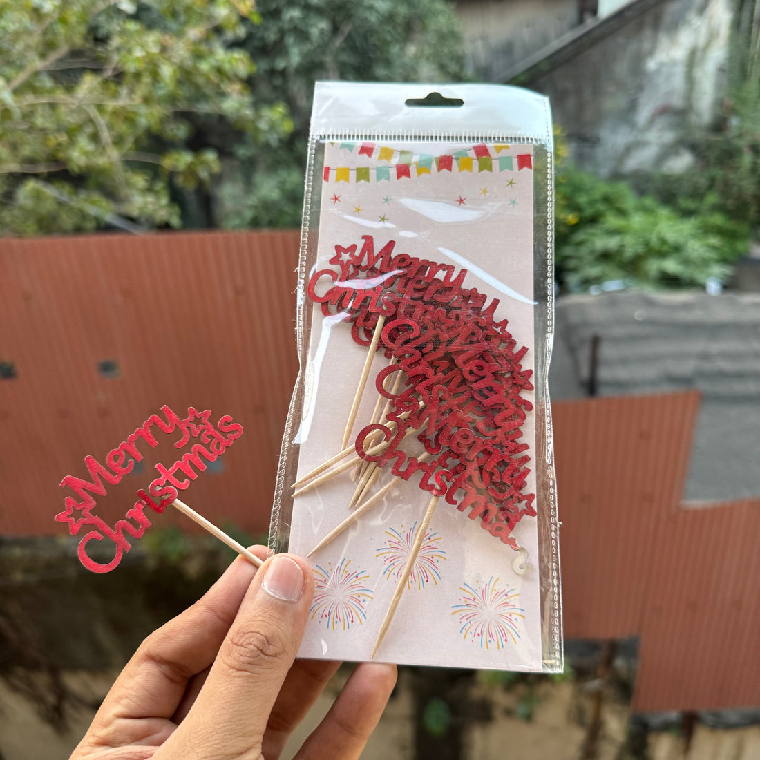 Christmas Paper Topper (10pc)