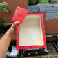 Marigold Red Foiled Hamper Box With String and Card (5pc)