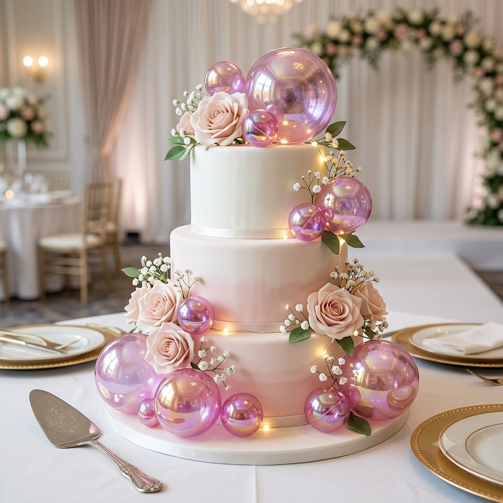 Crystal Faux Ball Pink