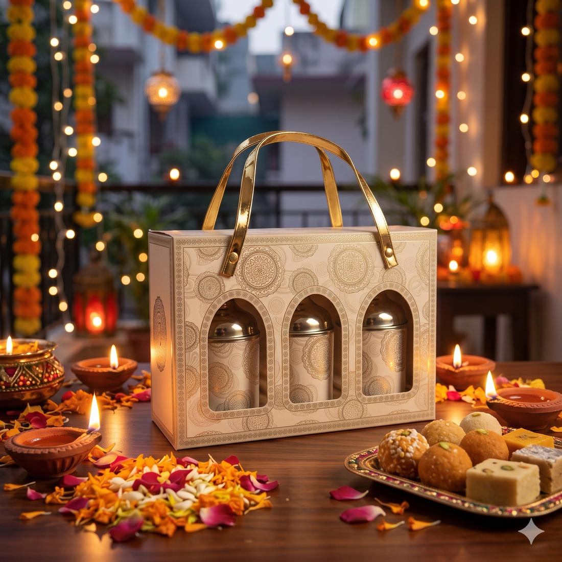 Ivory Heritage Three -Jar Festive Box (10pc)