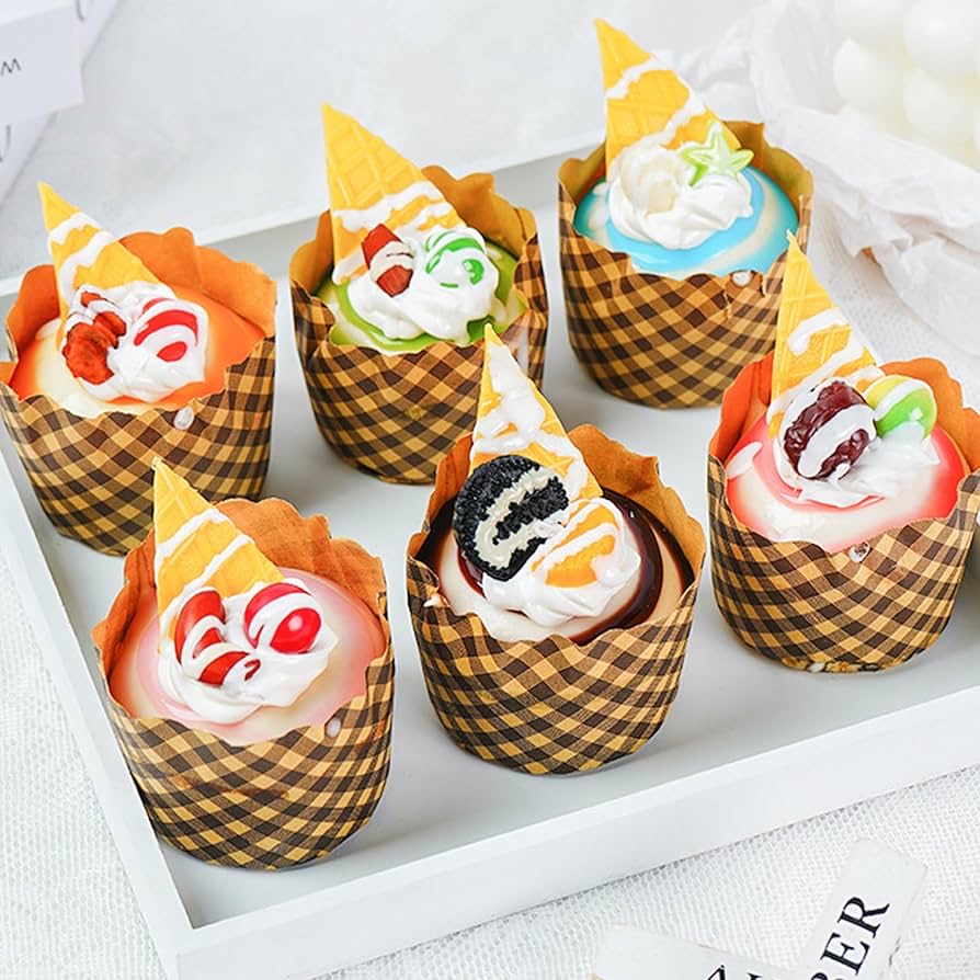 Old Money Brown Checks Cupcake Liner Ready To Bake 50pcs