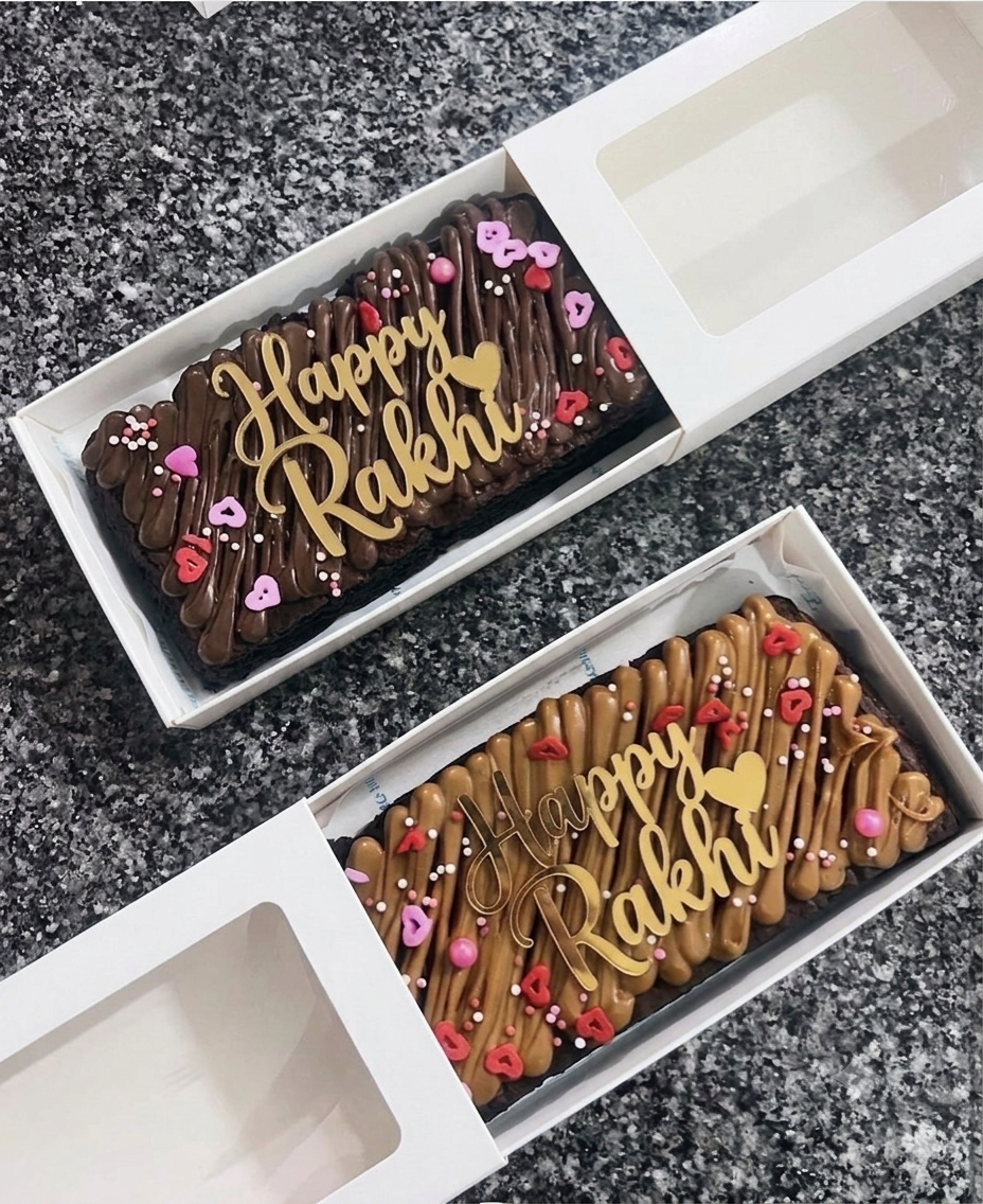Rakhi Brownie Bar Slab Box (10pc)