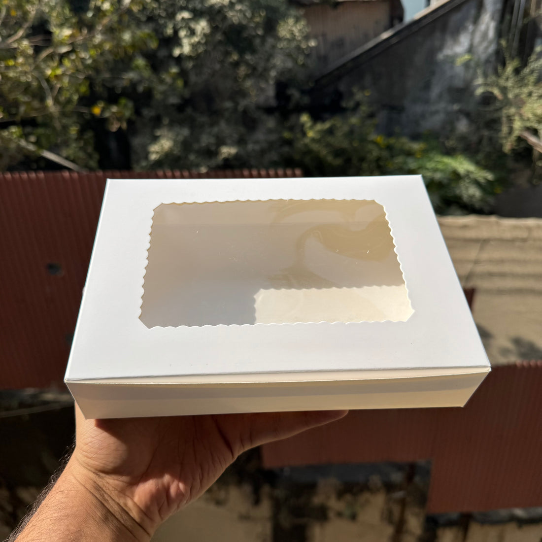 Six Brownie Box White (10pc)