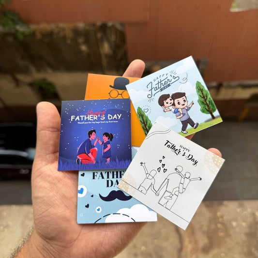 Fathers Day Small Cards Set Of 10 pc