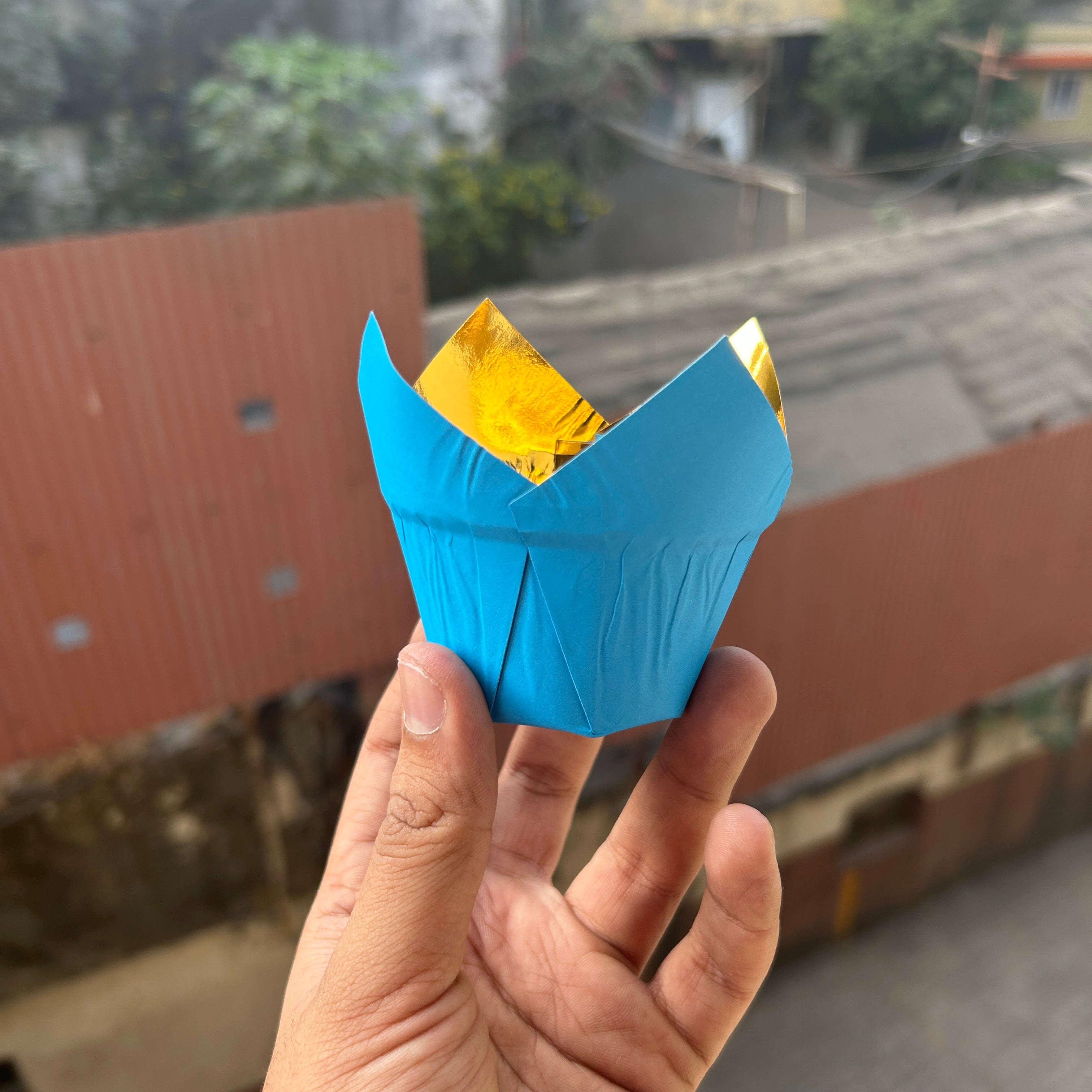 Brown Tulip Liner Metallic 50pcs Pack