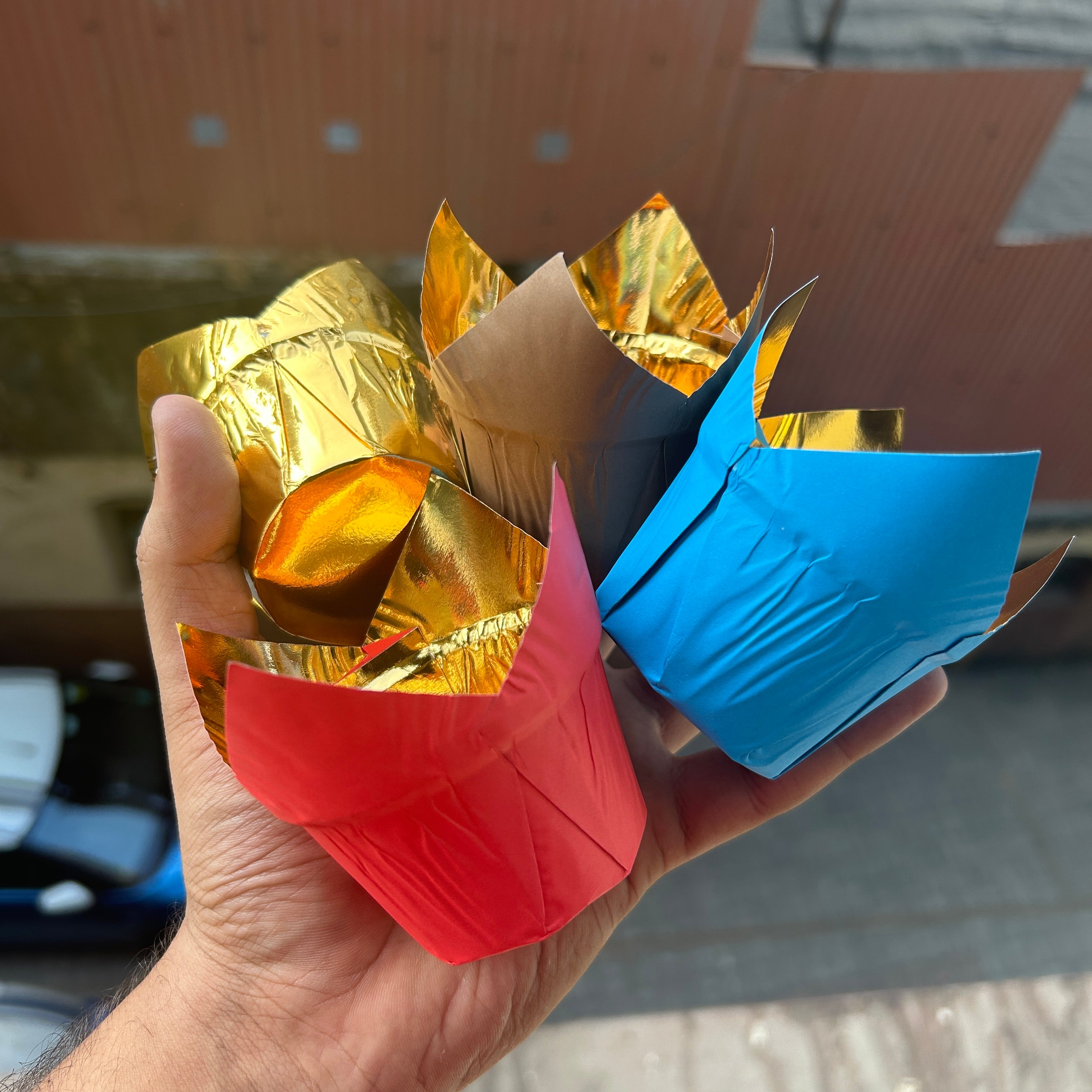 Brown Tulip Liner Metallic 50pcs Pack