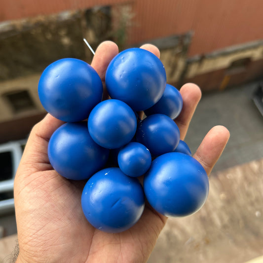 Dark Blue Pastel Faux Ball Buy10 Get2 Free