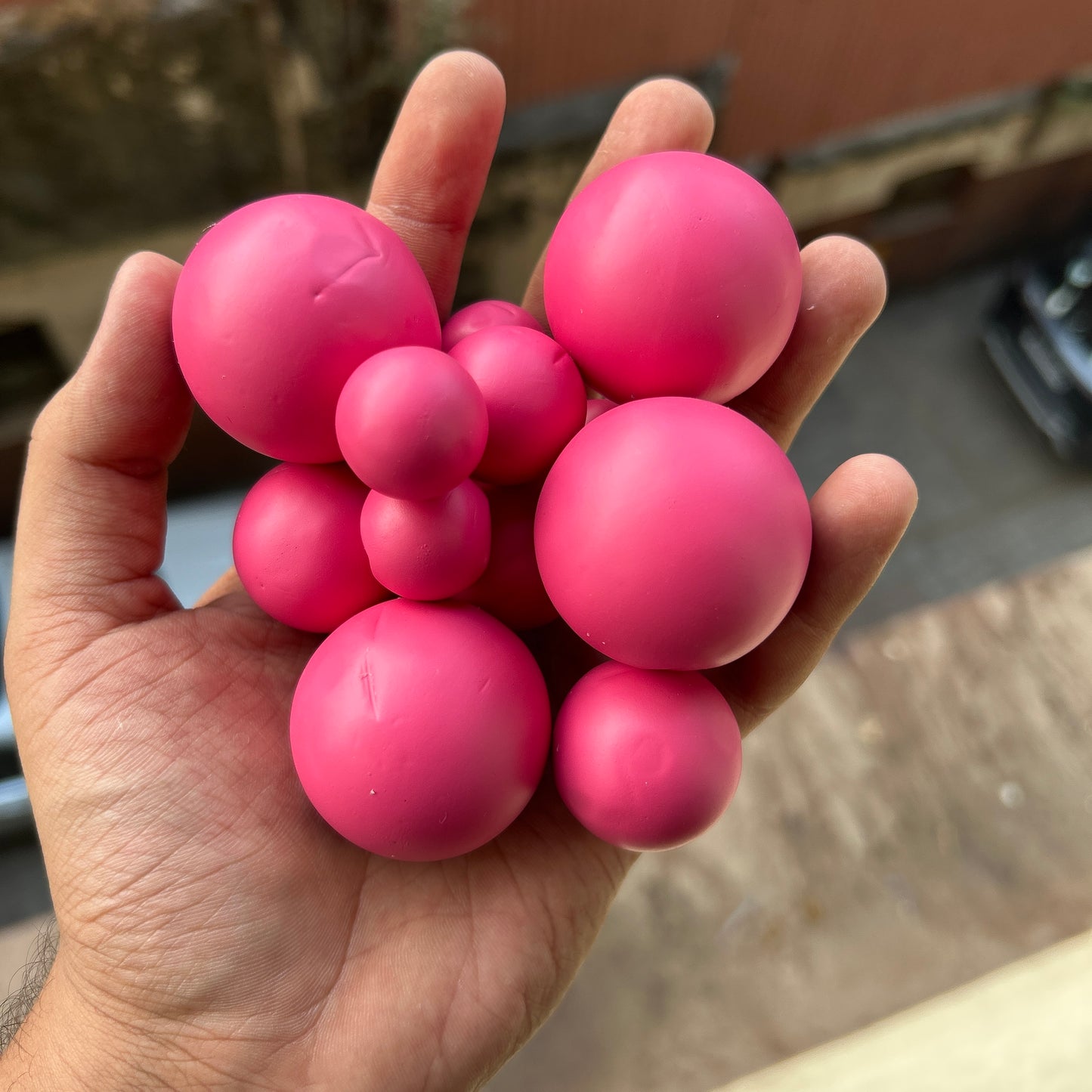 Lilac Pastel Faux Ball Buy10 Get2 Free