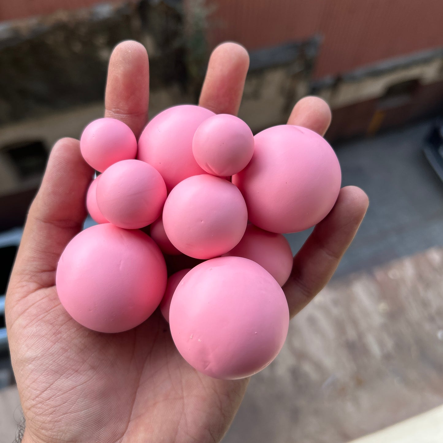 Lilac Pastel Faux Ball Buy10 Get2 Free