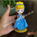 Blue Headphone Doll Toy Topper