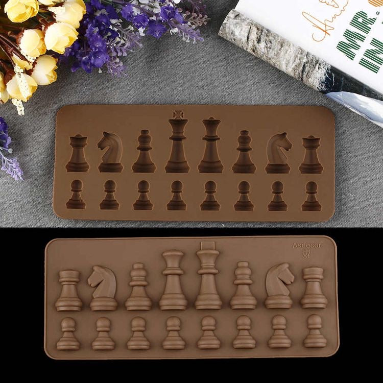 6 Cavity Chess Chocolate Mould