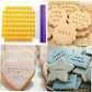 74pcs Plastic Alphabet Number letter Impress Cookie Cutters