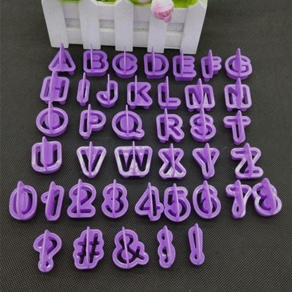 40pcs Plastic Alphabets Numbers