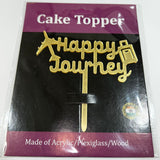 Happy Journey Acrylic Cake Topper 4”