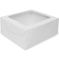 White - Window White Paper Box 8x8x4 For 1/2 Kg Cake