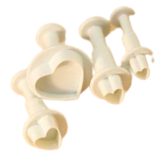 Set of 4 Pcs Heart Shape Plunger Cutter Small Heart