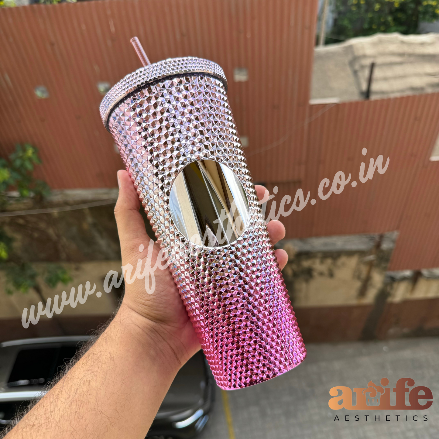 Rhinestone Sipping Tumbler