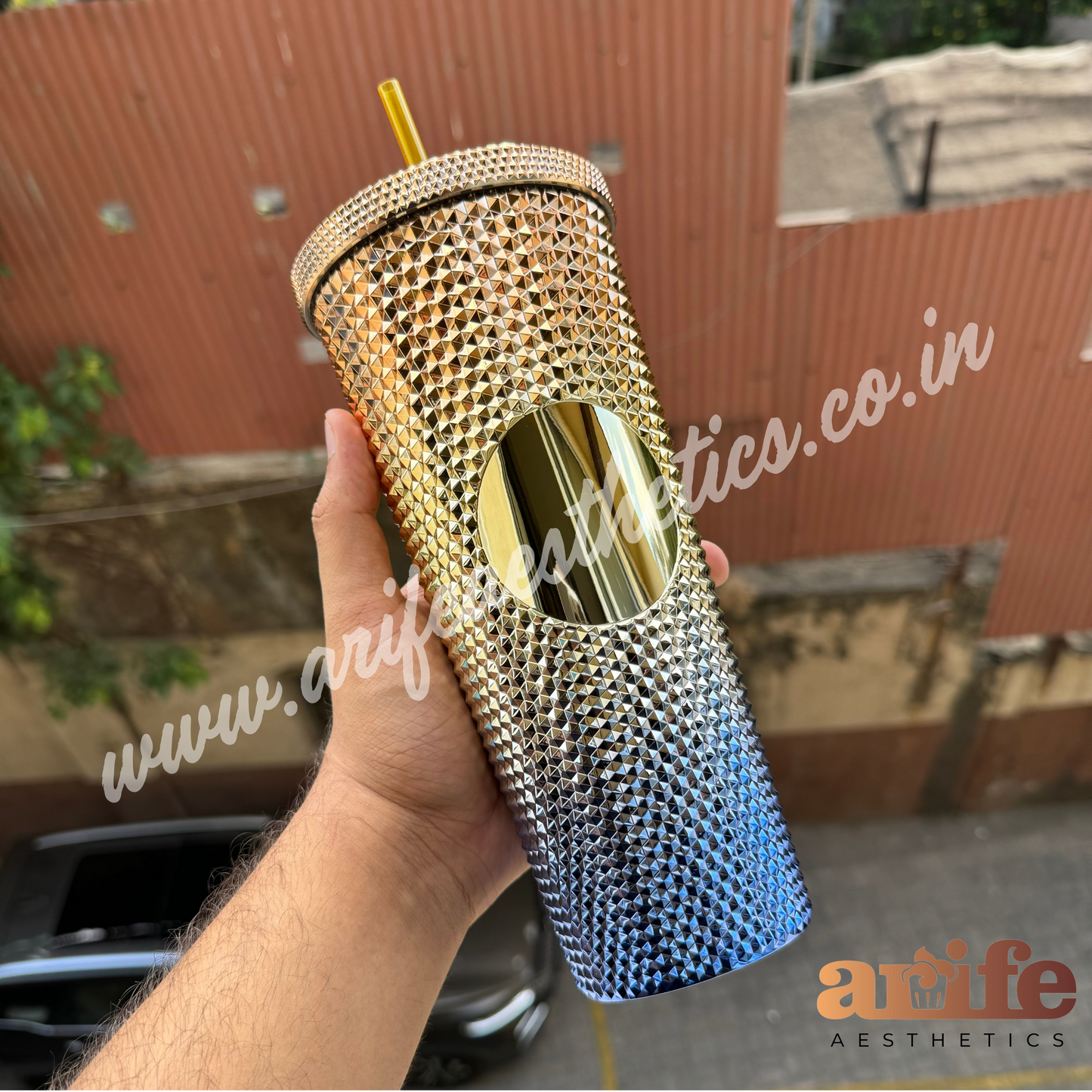 Rhinestone Sipping Tumbler