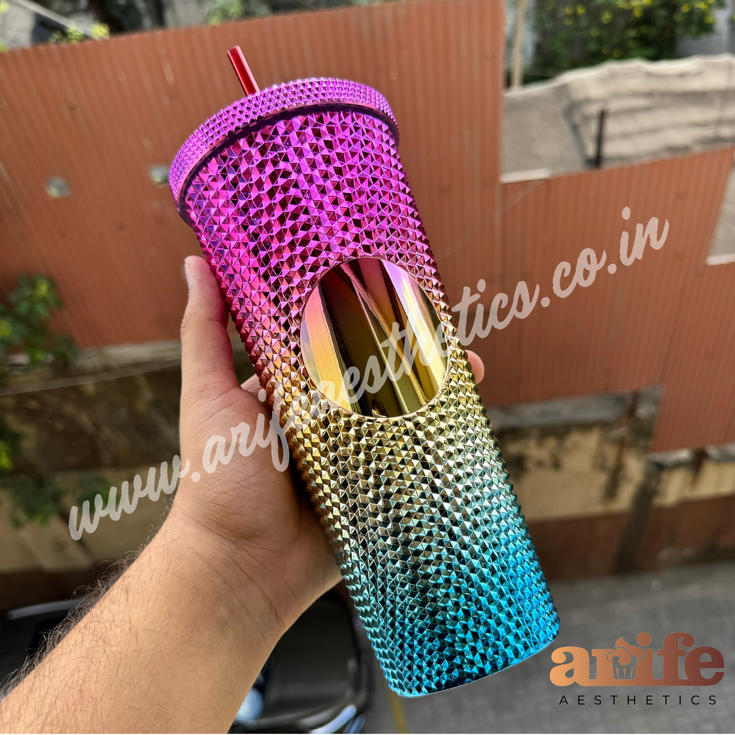 Rhinestone Sipping Tumbler