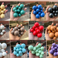 Aqua Blue Pastel Faux Ball Buy10 Get2 Free