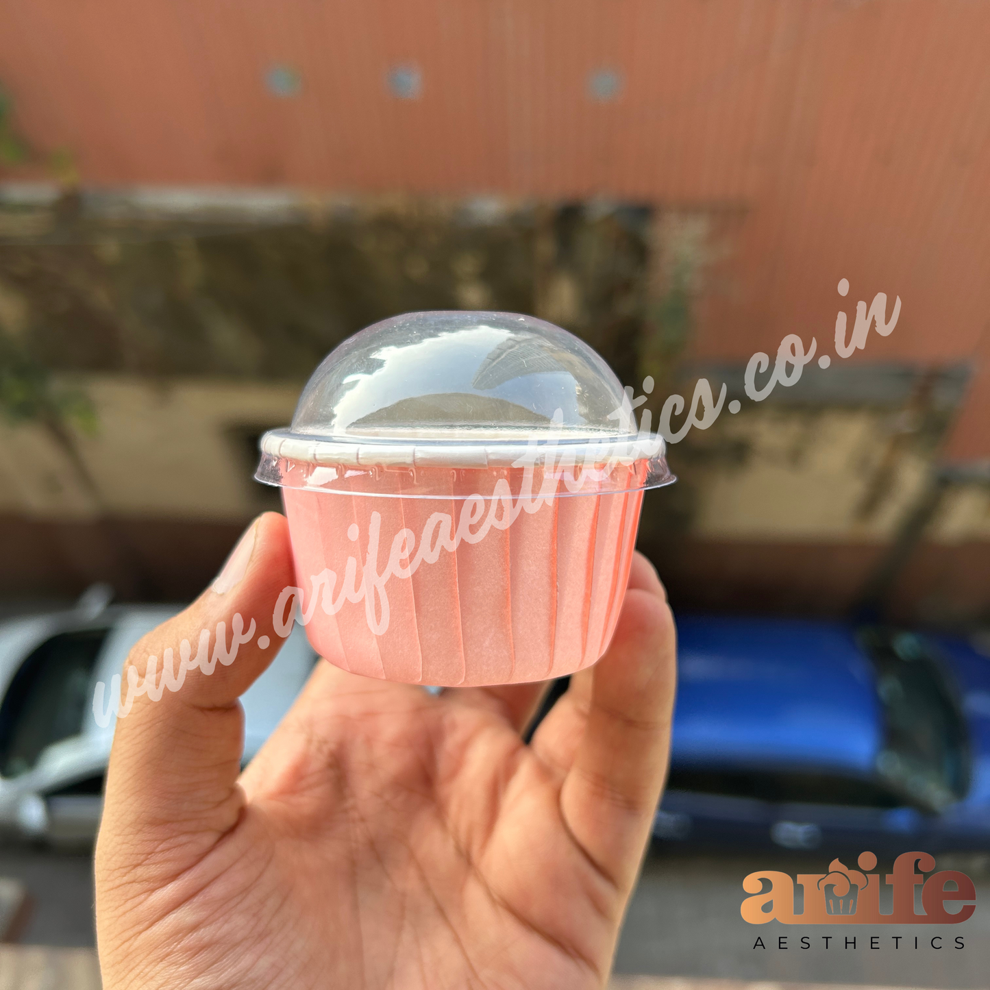 Pastel Pink Cupcake Liner Ready To Bake And Serve 50pcs Pack