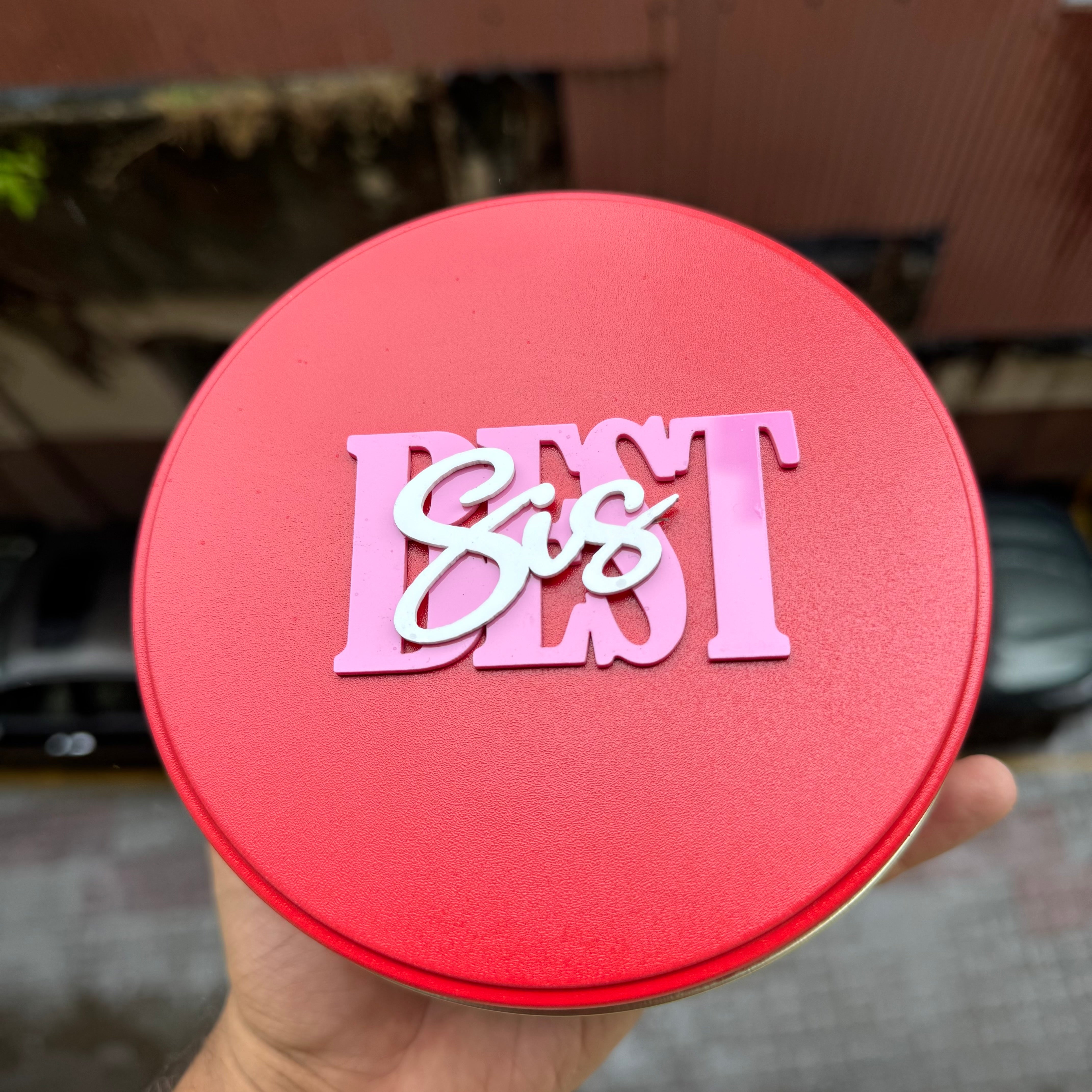 Best Sis Double Acrylic Charm 1pc - Arife.Aesthetics