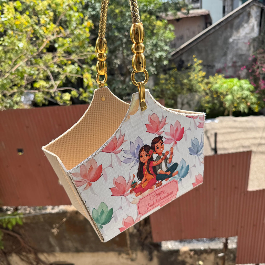 Collapsible Rakhi Basket For Hampers 1pc - Arife.Aesthetics
