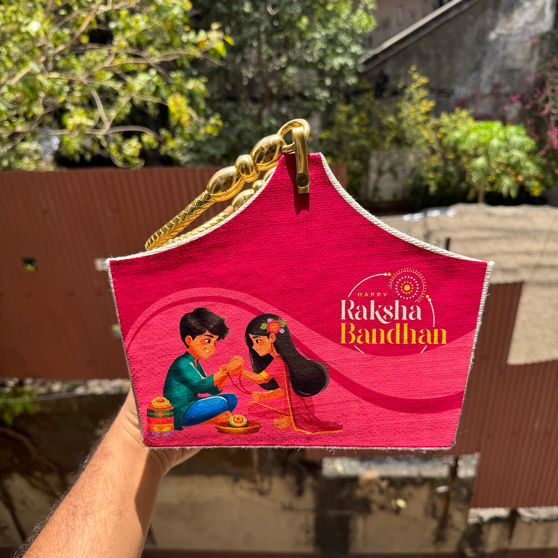 Collapsible Rakhi Basket For Hampers 1pc - Arife.Aesthetics