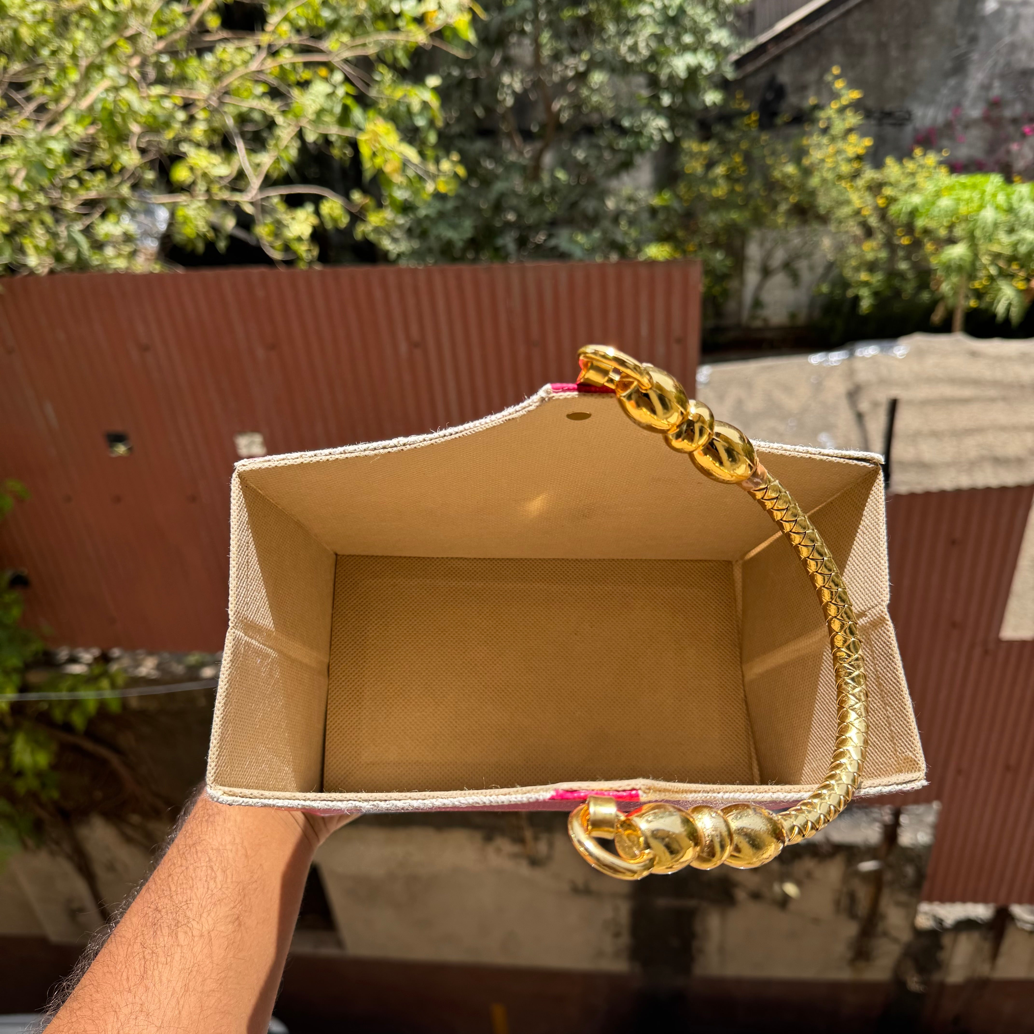 Collapsible Rakhi Basket For Hampers 1pc - Arife.Aesthetics