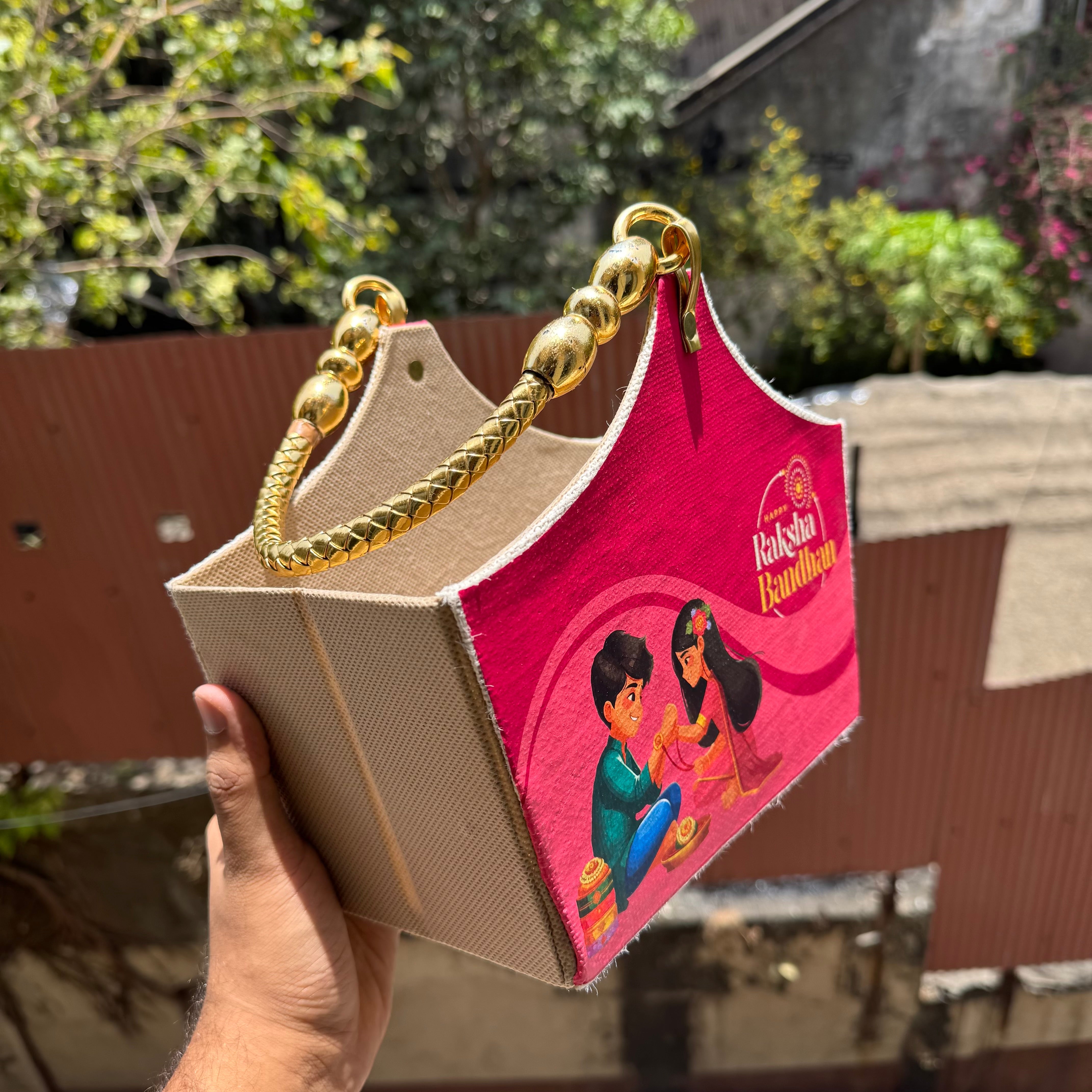 Collapsible Rakhi Basket For Hampers 1pc - Arife.Aesthetics