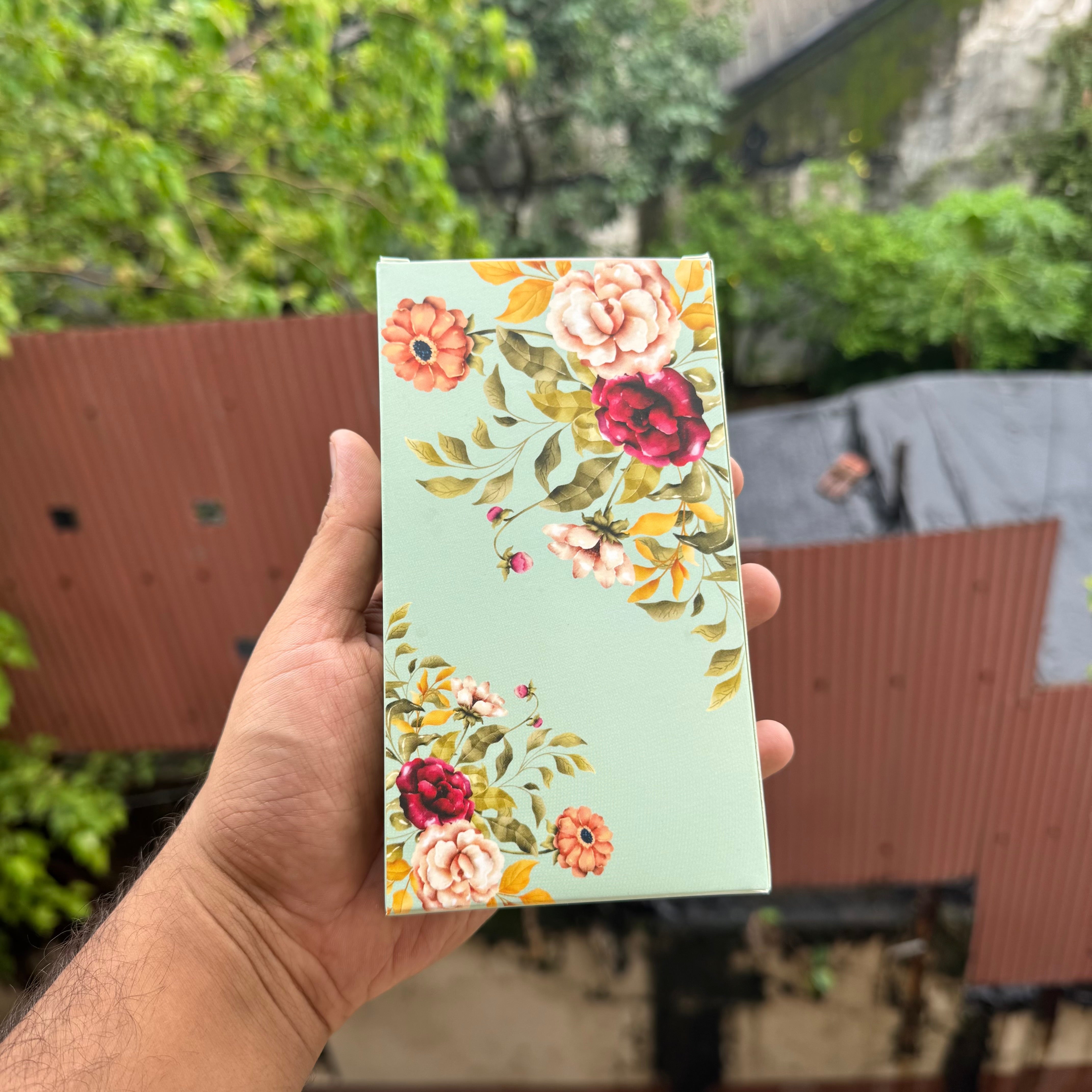 Festive Bar Box (10pc) ~ Green Floral - Arife.Aesthetics