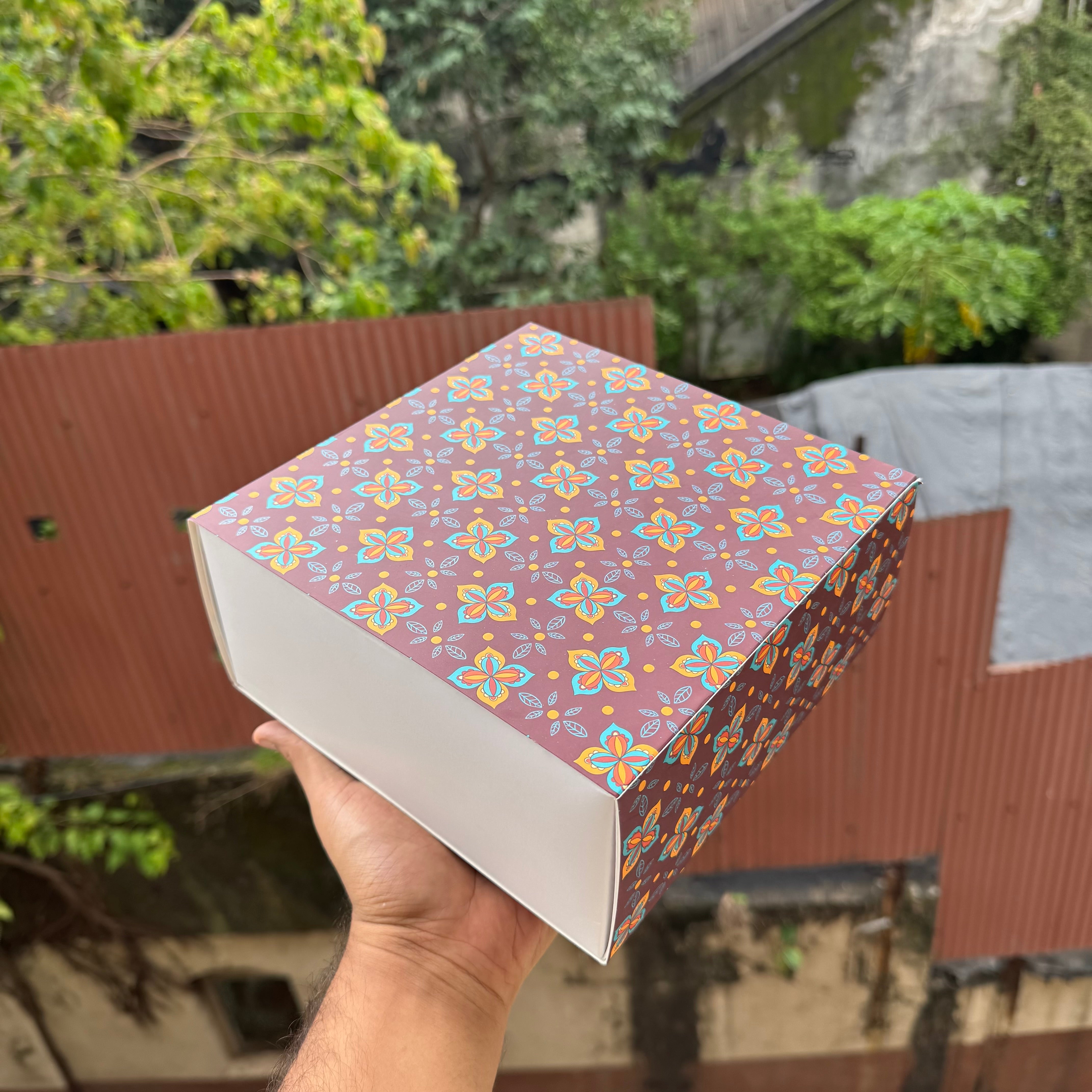 Festive Slider Box 7x7x3.5inch (10pc) - Arife.Aesthetics