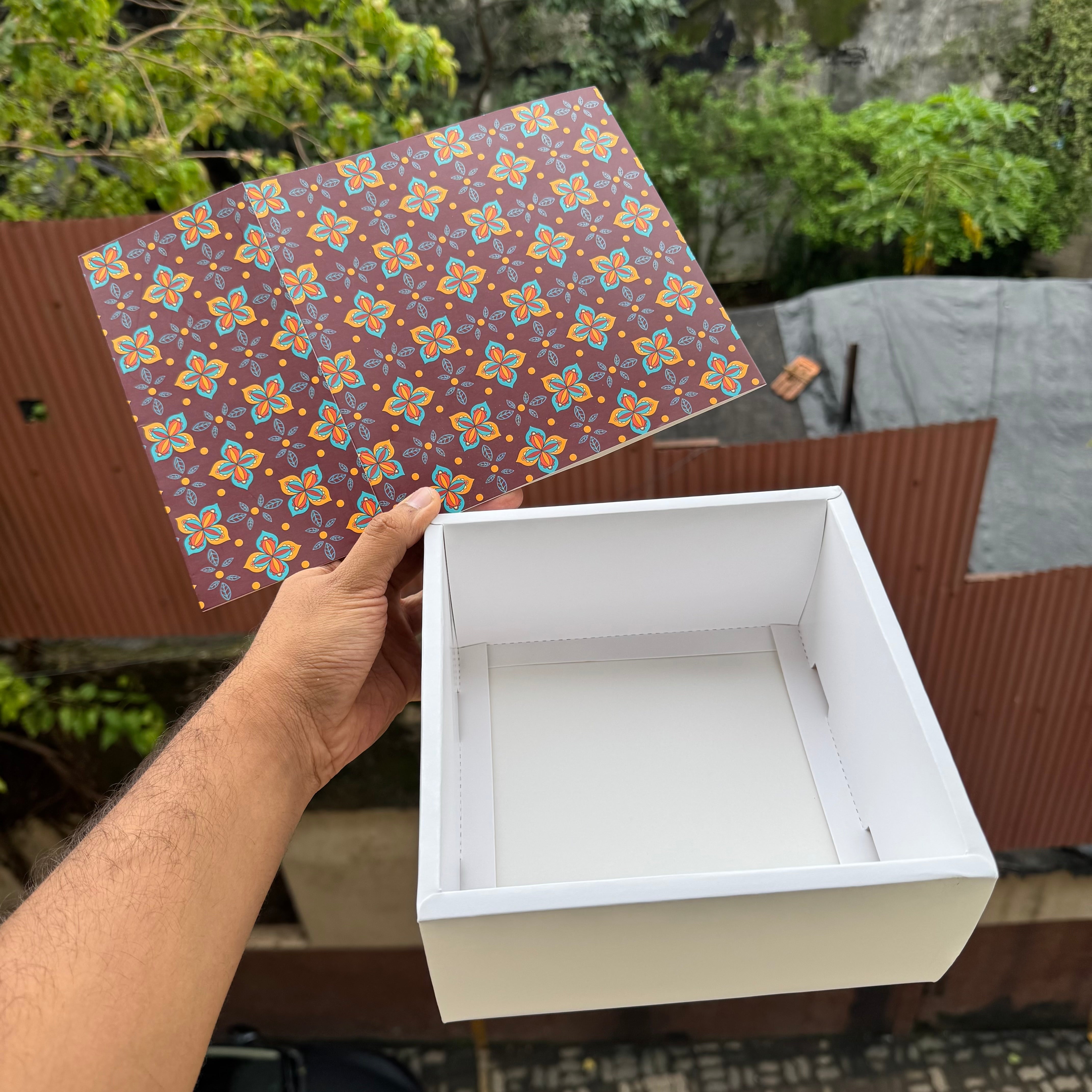 Festive Slider Box 7x7x3.5inch (10pc) - Arife.Aesthetics