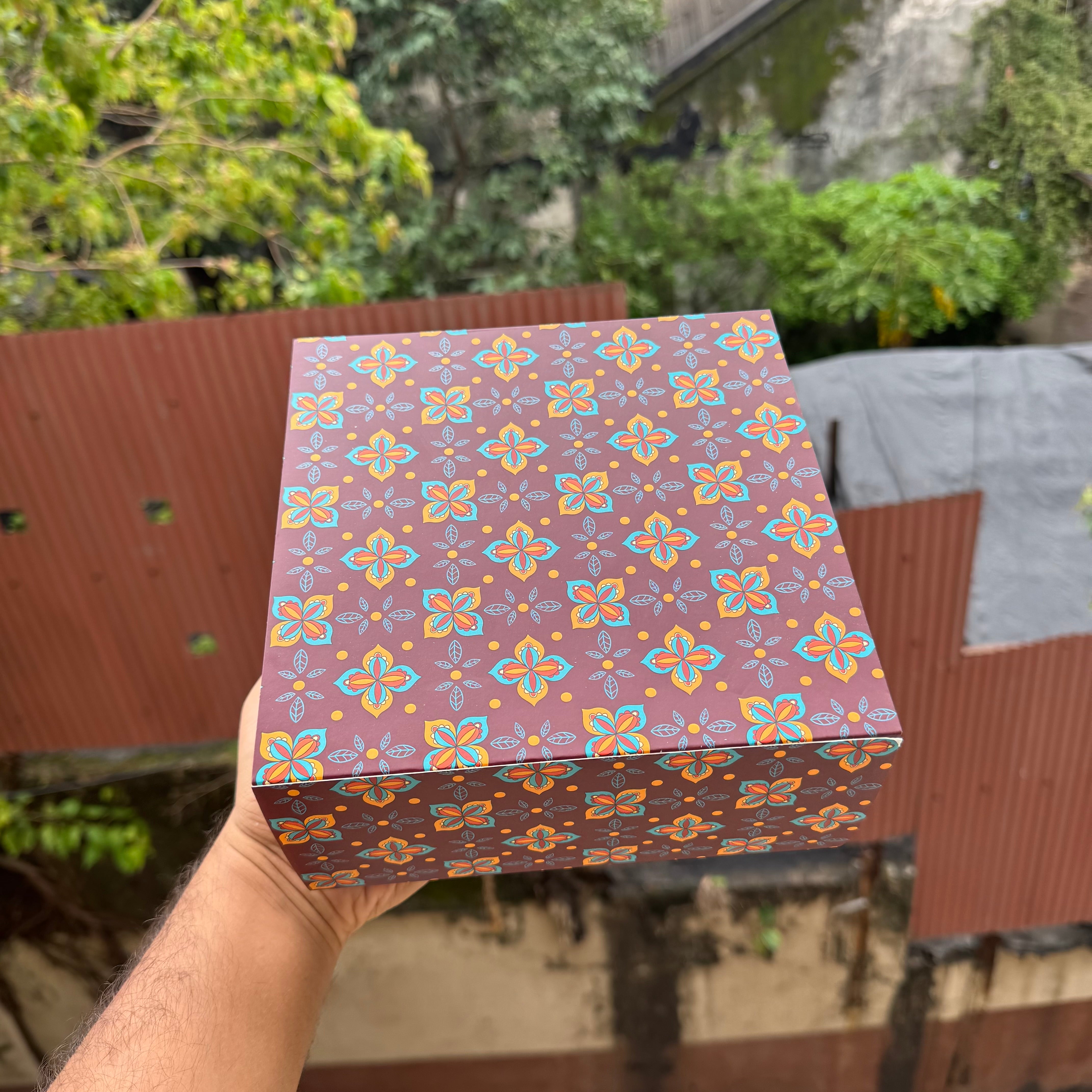 Festive Slider Box 7x7x3.5inch (10pc) - Arife.Aesthetics