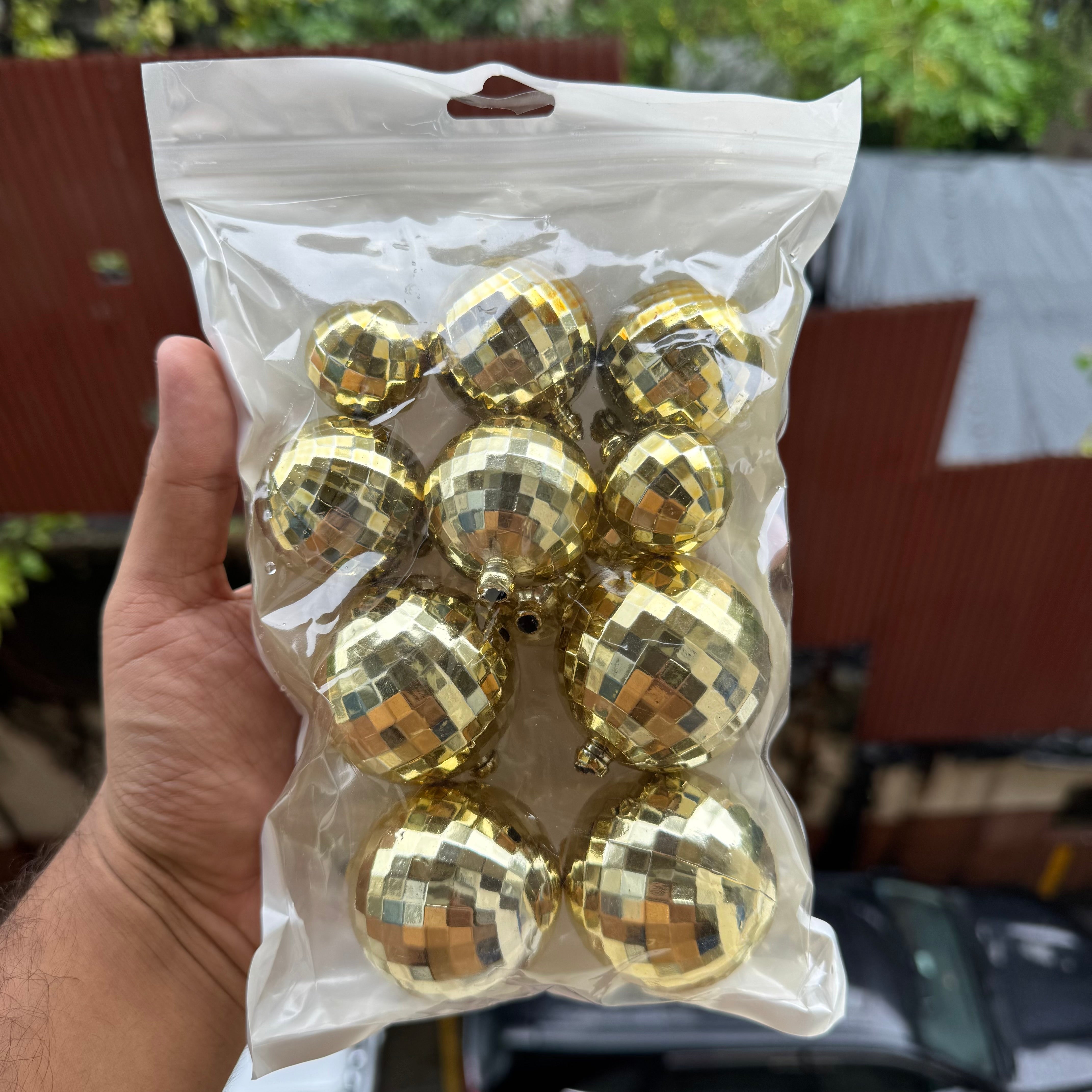 Gold Faux Disco Balls Topper - Arife.Aesthetics
