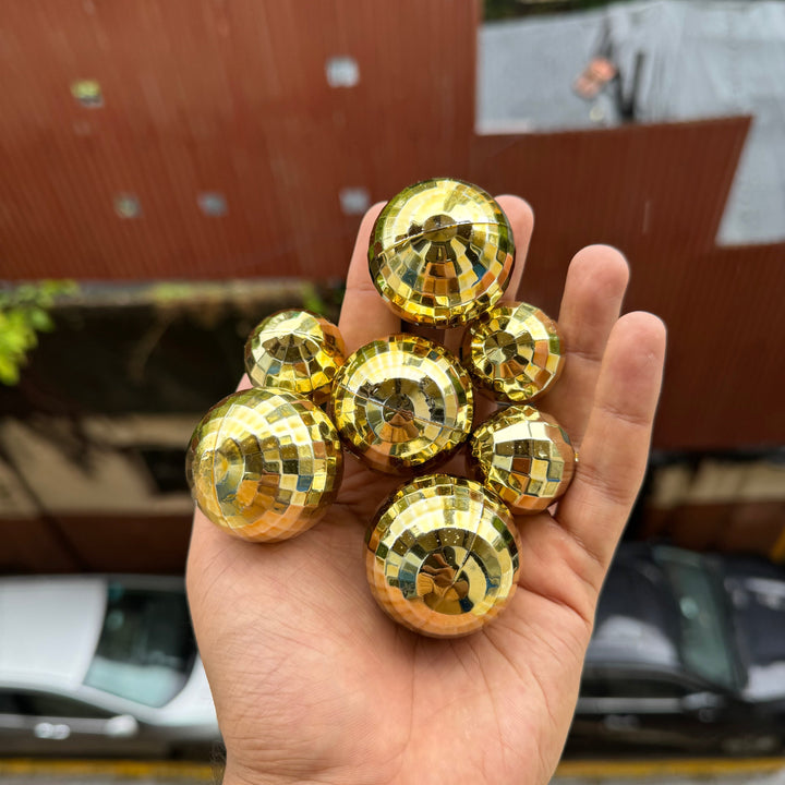 Gold Faux Disco Balls Topper - Arife.Aesthetics