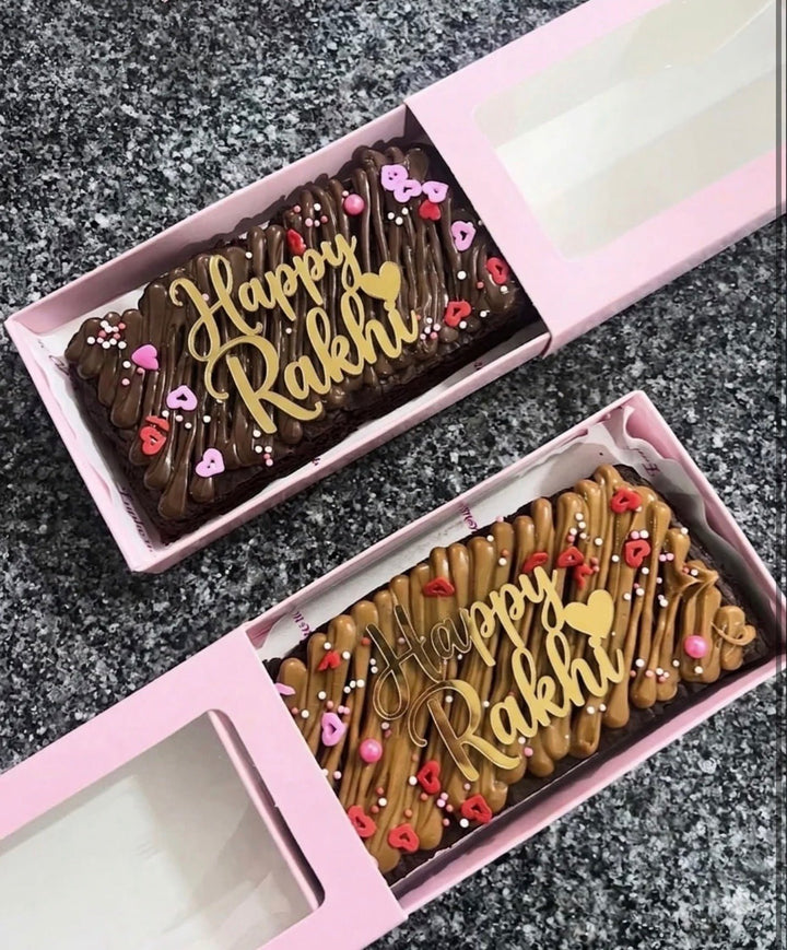 Happy Rakhi - Gold Acrylic Charm 10pc - Arife.Aesthetics