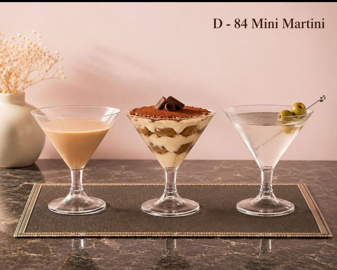 Mini Martini Mousse Cup 60pc - Arife.Aesthetics
