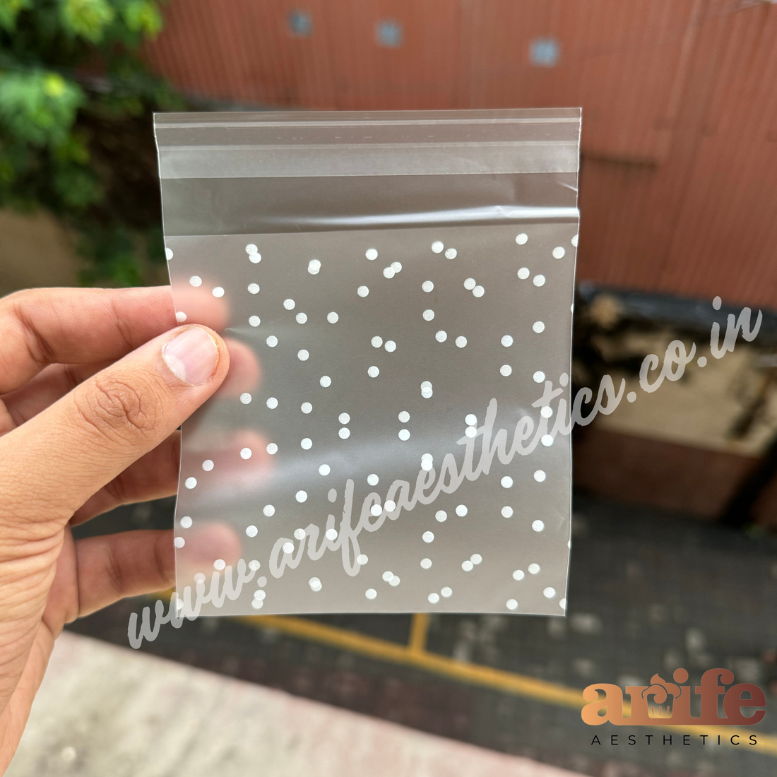 Transparent Dotted Cookie Pouch 100 pcs