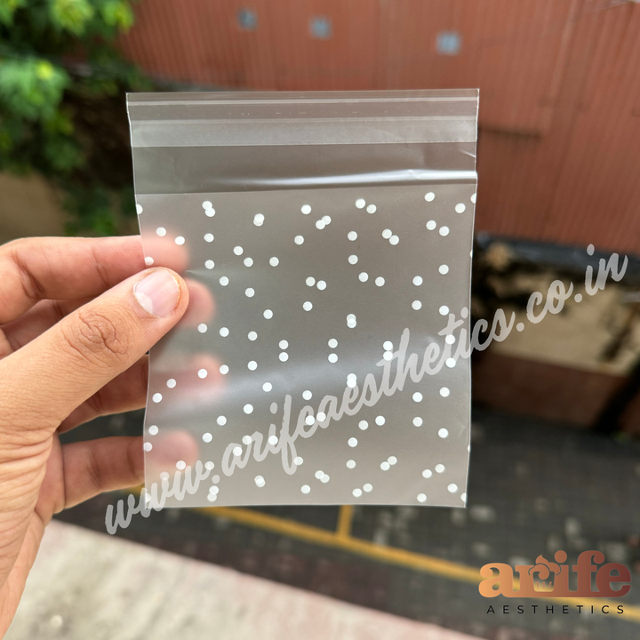 Transparent Dotted Cookie Pouch 100 pcs