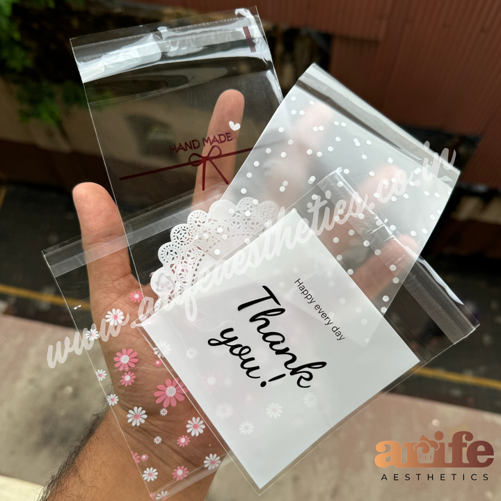 Transparent Dotted Cookie Pouch 100 pcs