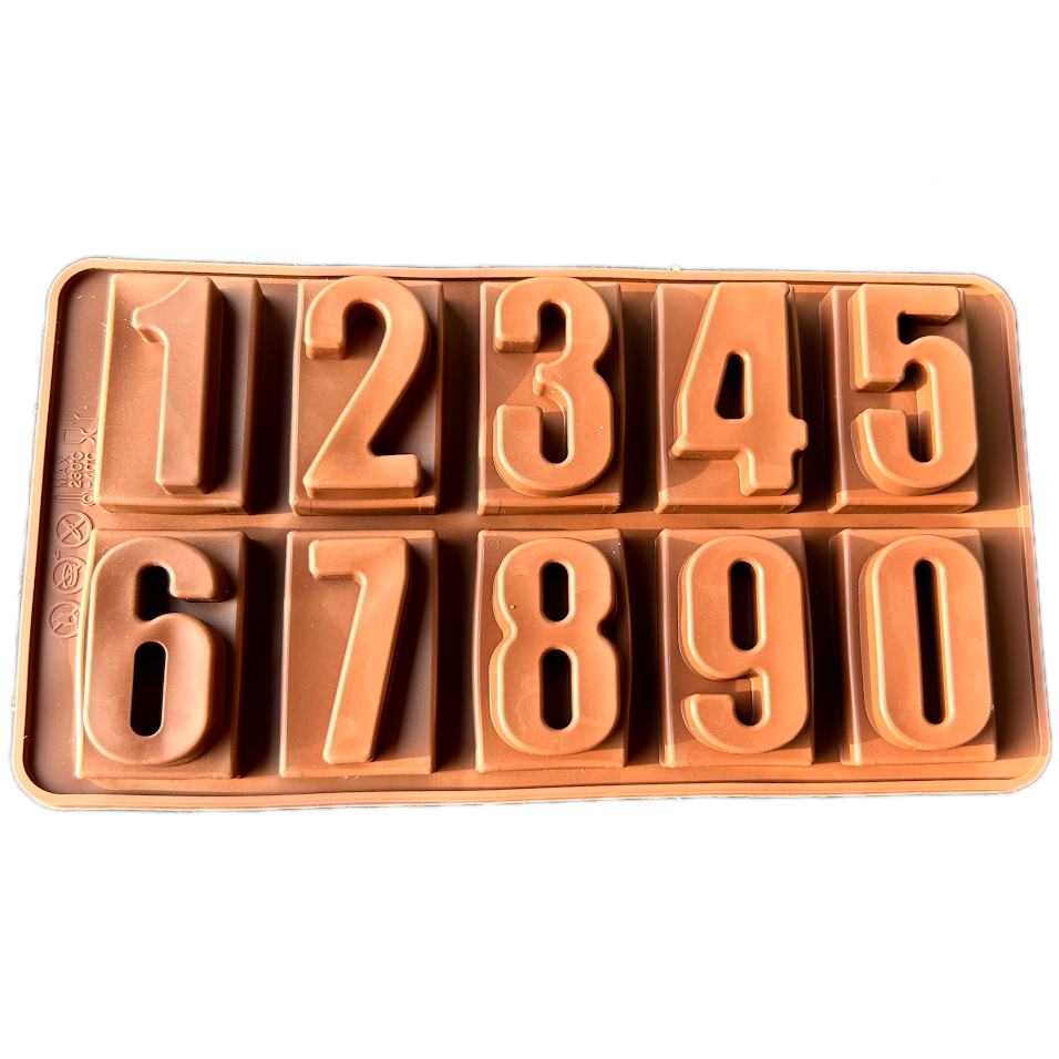 Big Numbers Silicon Chocolate Mould