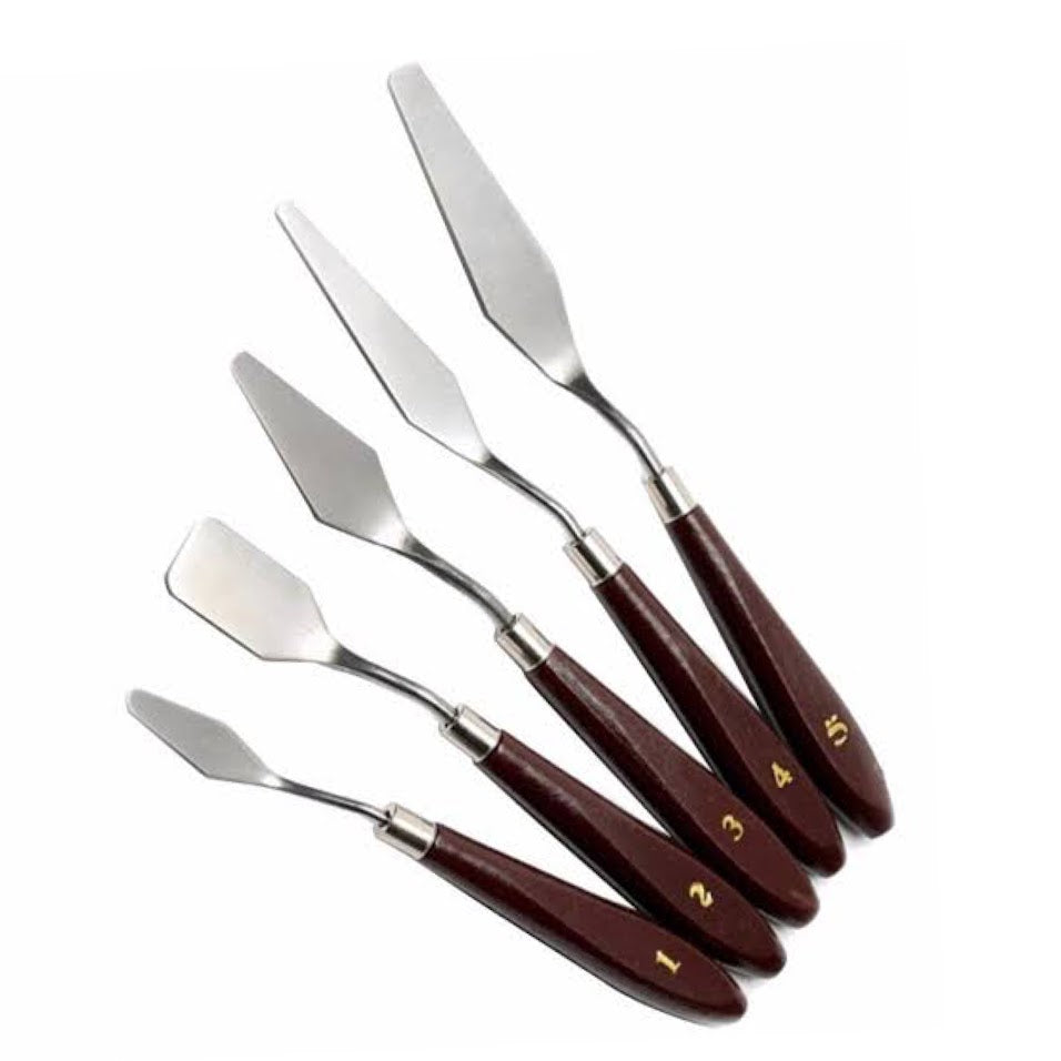 5 Pcs Mixing Tools Palate Knife Set