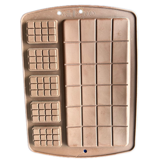 6 Cavity Silicone Chocolate Mould Bar Shape And Mini Chocolate Bar Shape Silicon